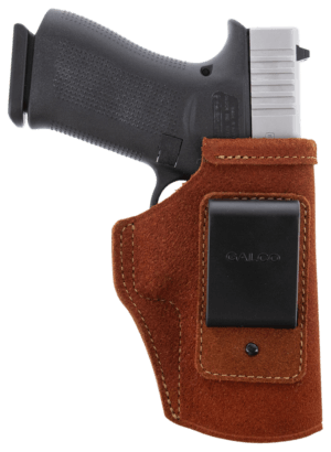 Galco STO858 Stow-N-Go IWB Natural Leather Belt Clip Fits S&W M&P 380EZ Right Hand Galco STO858 Stow-N-Go IWB Natural Leather Belt Clip Fits S&W M&P 380EZ Right Hand