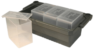 MTM Case-Gard SS2500 Shotshell Box  12 Gauge Clear Polypropylene 4 Pack
