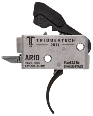 TriggerTech AHTSDB33NNC Duty Curved Trigger Single-Stage 3.50 lbs Draw Weight Fits AR-10 TriggerTech AHTSDB33NNC Duty Curved Trigger Single-Stage 3.50 lbs Draw Weight Fits AR-10