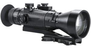 AGM Global Vision 15WP4423474111 Wolverine Pro-4 3APW Night Vision Rifle Scope Matte Black 4x70mm Gen 3 Auto-Gated White Phosphor Illuminated Red Chevron w/Ballistic Drop Reticle
