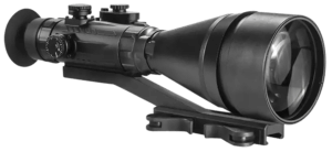 AGM Global Vision 15WP6623474111 Wolverine Pro-6 3APW Night Vision Rifle Scope Matte Black 6x100mm Gen 3 Auto-Gated White Phosphor Illuminated Red Chevron w/Ballistic Drop Reticle