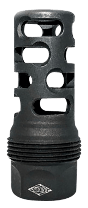 Yankee Hill 4405MB24 sRx Q.D. Muzzle Brake Long Black Phosphate Steel with 5/8″-24 tpi  9mm  2.30″ OAL & 9.375″ Diameter for sRx Adapters
