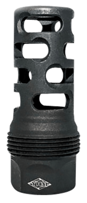 Yankee Hill 4405MB28 sRx Q.D. Muzzle Brake Long Black Phosphate Steel with 1/2″-28 tpi  9mm  2.30″ OAL & 9.375″ Diameter for sRx Adapters