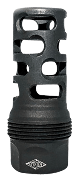 Yankee Hill 4445MB24 sRx Q.D. Muzzle Brake Short Black Phosphate Steel with 5/8″-24 tpi for sRx Adapters
