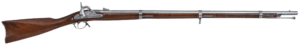 Traditions R186100 1861 Springfield  58 Cal Percussion 40″ Stainless Round Barrel  Oiled Walnut Stock  Fixed Front Sight  Adjustable Rear Sight