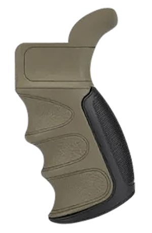 ATI Outdoors A5202347 X1 Flat Dark Earth Suregrip Rubber with Finger Grooves Fits AR Platform ATI Outdoors A5202347 X1 Flat Dark Earth Suregrip Rubber with Finger Grooves Fits AR Platform