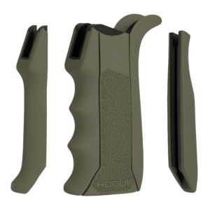 Hogue 13041 Modular Overmolded OD Green Rubber Pistol Grip with Finger Grooves Fits AR-15/M16 Hogue 13041 Modular Overmolded OD Green Rubber Pistol Grip with Finger Grooves Fits AR-15/M16