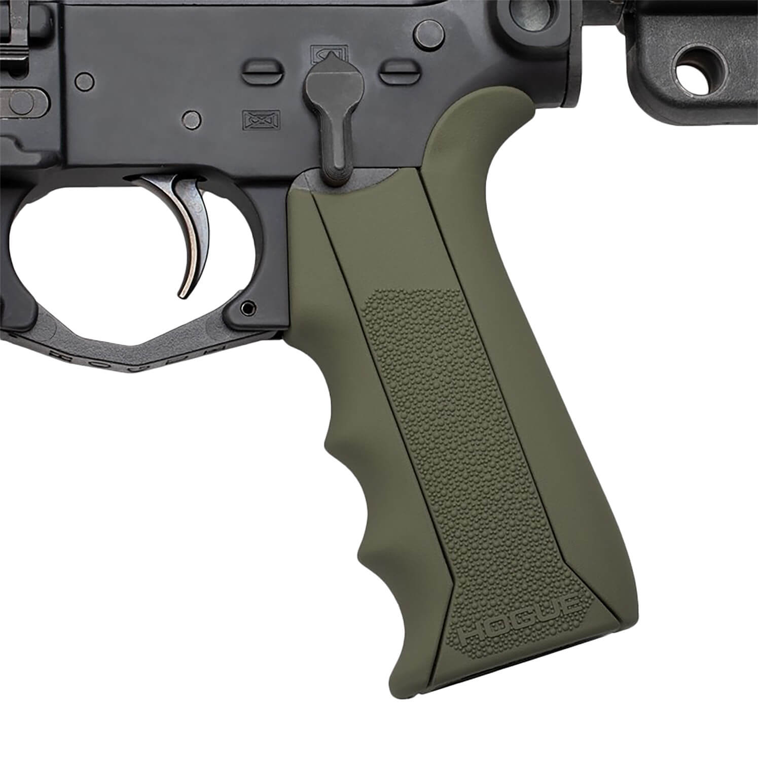 Hogue 13041 Modular Overmolded OD Green Rubber Pistol Grip with Finger Grooves Fits AR-15/M16 Hogue 13041 Modular Overmolded OD Green Rubber Pistol Grip with Finger Grooves Fits AR-15/M16