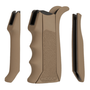 Hogue 13043 Modular Overmolded Flat Dark Earth Rubber Pistol Grip with Finger Grooves Fits AR-15/M16 Hogue 13043 Modular Overmolded Flat Dark Earth Rubber Pistol Grip with Finger Grooves Fits AR-15/M16