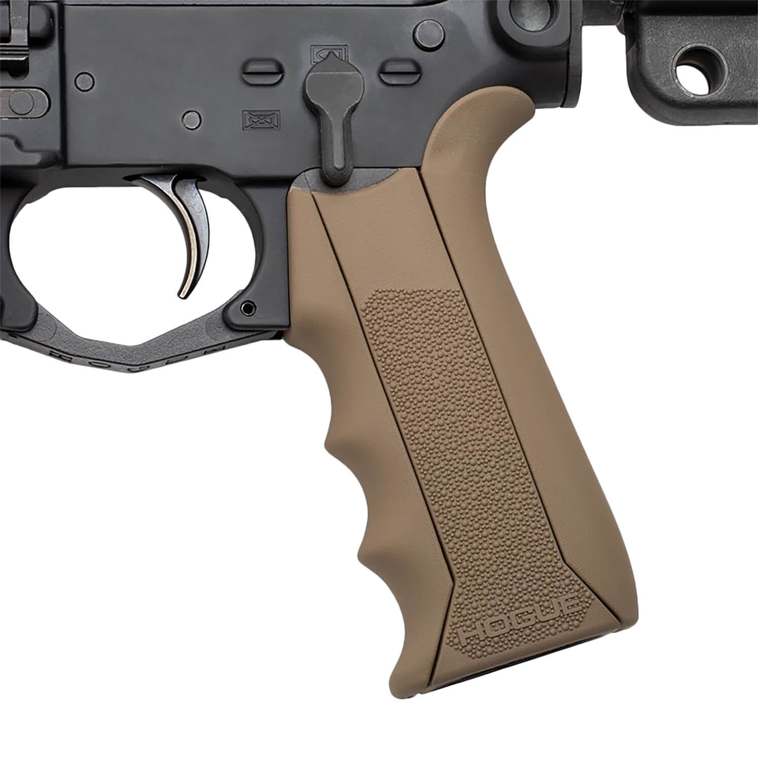 Hogue 13043 Modular Overmolded Flat Dark Earth Rubber Pistol Grip with Finger Grooves Fits AR-15/M16 Hogue 13043 Modular Overmolded Flat Dark Earth Rubber Pistol Grip with Finger Grooves Fits AR-15/M16