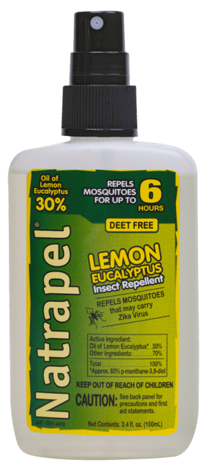 Natrapel 00066862 Lemon Eucalyptus  3.40 oz Pump Bottle Repels Mosquito Effective Up to 6 hrs