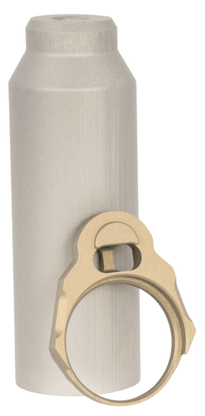 Q LLC ACCHBTUBESLEEVE Honey Badger Buffer Tube Sleeve Gray with End Plate Q LLC ACCHBTUBESLEEVE Honey Badger Buffer Tube Sleeve Gray with End Plate