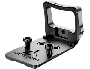 Radian Weapons G1001 Guardian Optic Guard Black Anodized Hardcoat Aluminum RMR Mount Compatible w/Glock MOS Handgun