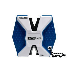 AccuSharp 342C 2-Step Knife Sharpener Hand Held Diamond Tungsten Carbide Sharpener Coarse/Fine Blue/White AccuSharp 342C 2-Step Knife Sharpener Hand Held Diamond Tungsten Carbide Sharpener Coarse/Fine Blue/White