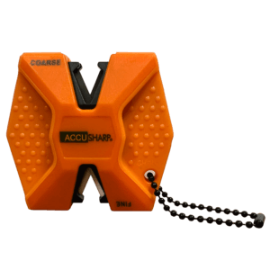 AccuSharp 344C 2-Step Knife Sharpener Hand Held Diamond Tungsten Carbide Sharpener Coarse/Fine Blaze Orange AccuSharp 344C 2-Step Knife Sharpener Hand Held Diamond Tungsten Carbide Sharpener Coarse/Fine Blaze Orange