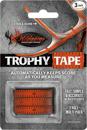 Wildgame Innovations WLD424 Trophy Tape  Orange 200″ Long 3 Rolls Per Pack