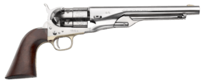 Pietta PF60OS448 1860 Army “Old Silver” 44 Cal 8″ 6 Shot Old Silver Steel Frame Cylinder & Round Barrel w/Walnut Grip Pietta PF60OS448 1860 Army “Old Silver” 44 Cal 8″ 6 Shot Old Silver Steel Frame Cylinder & Round Barrel w/Walnut Grip