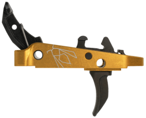 CMC Triggers 47507 Drop-In Yella Jacket Combat Trigger Group 2.0 Single-Stage Curve with 3.50 lbs Draw Weight  Black with Yellow Housing  Fits AK-47