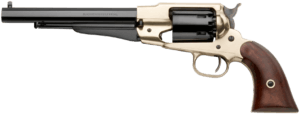 Pietta PF58BR448 1858 Army 44 Cal 8″ 6rd Brass Frame  Blued & Octagon Barrel w/Walnut Grips