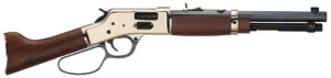 Henry H006GCML Mare’s Leg Side Gate 45 Colt (LC) 5+1 12.90″ Blued Octagon Barrel  Polished Hardened Brass Rec  American Walnut Furniture  Large Loop Lever  Adj. Sight