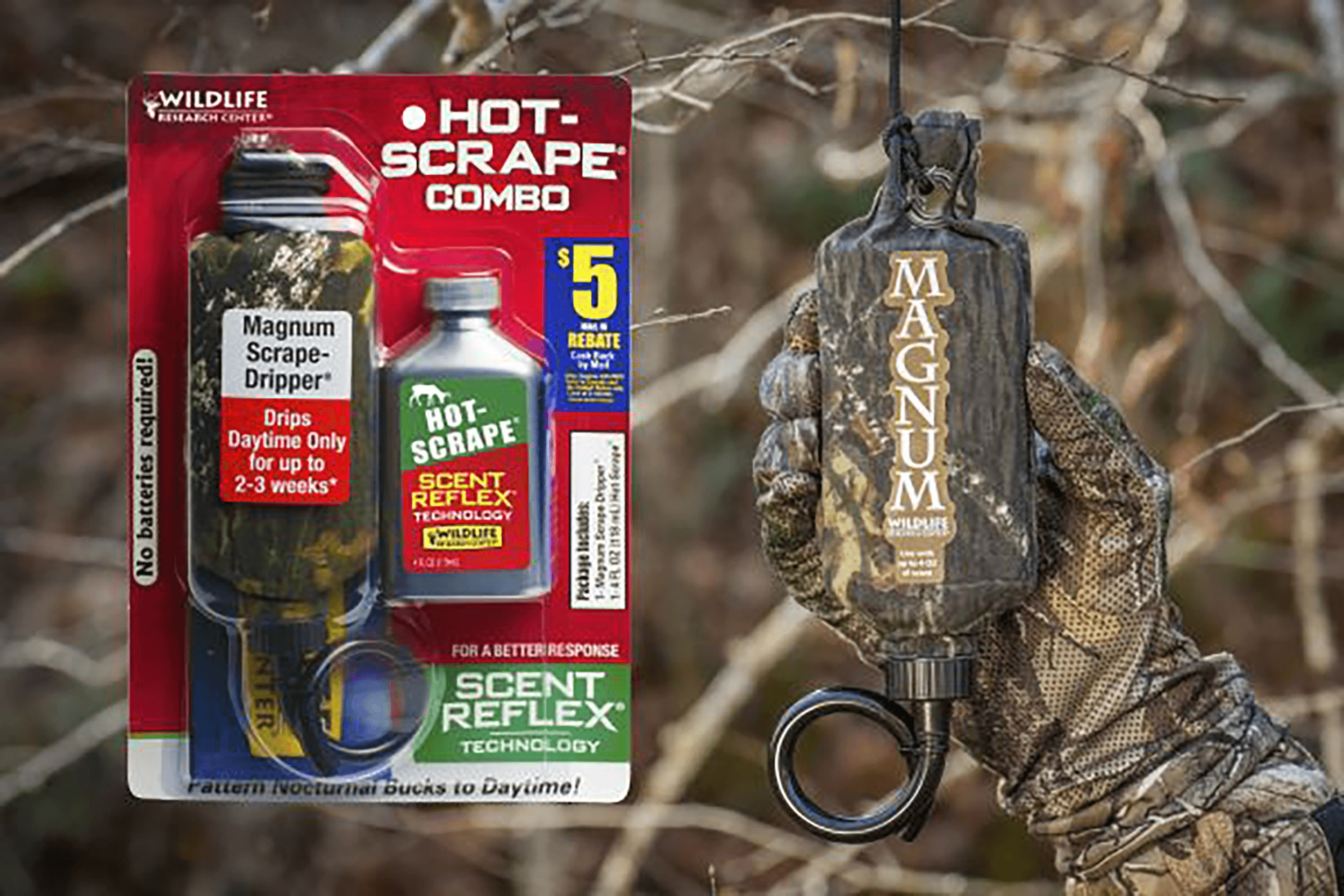 Wildlife Research 386 Magnum Scrape-Dripper Golden Combo 4 oz Dripper Deer