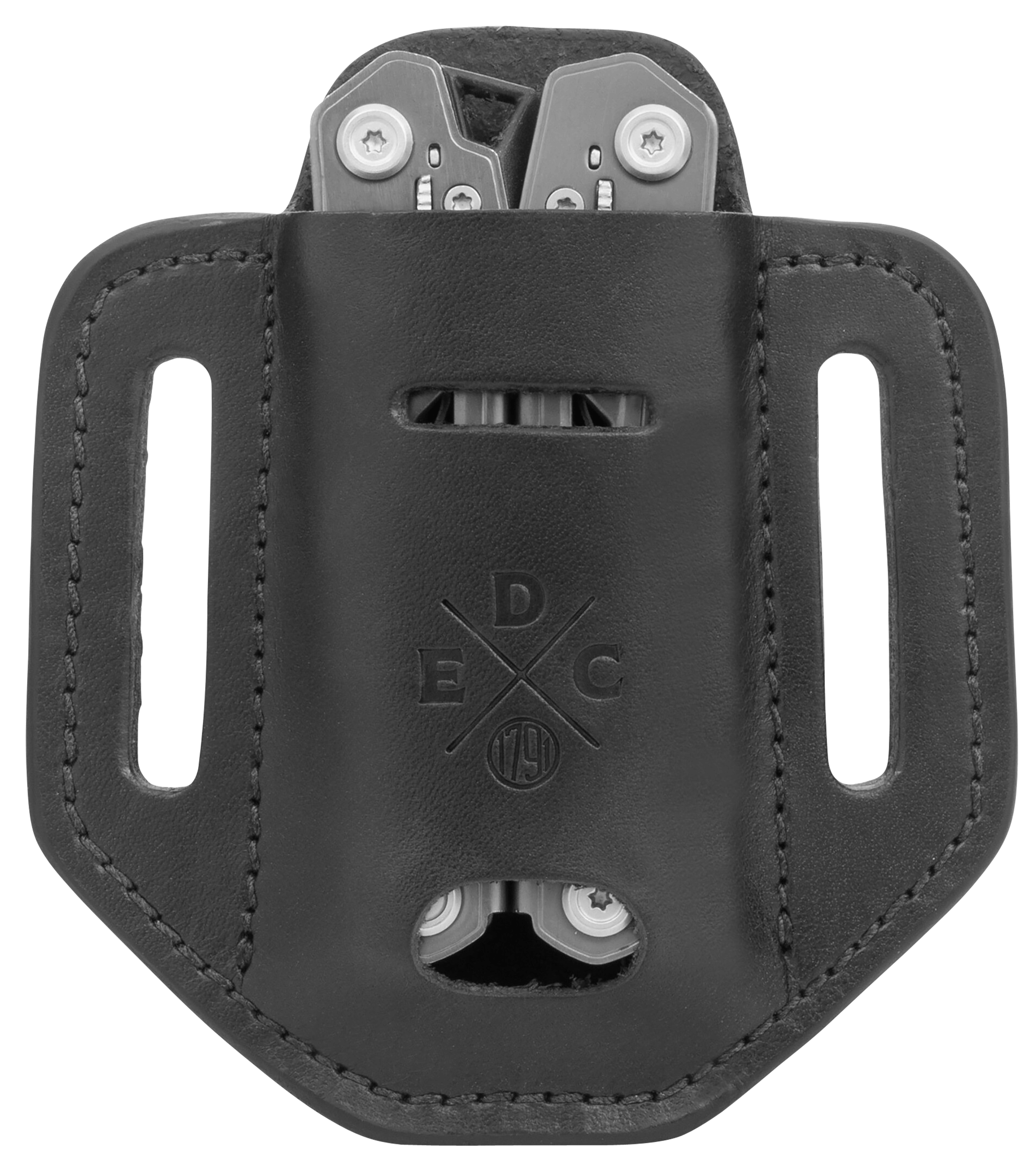 1791 Gunleather HDESSLBLKA EDC Heavy Duty Easy Slide Solo OWB Black Leather Belt Slide Ambidextrous 1791 Gunleather HDESSLBLKA EDC Heavy Duty Easy Slide Solo OWB Black Leather Belt Slide Ambidextrous
