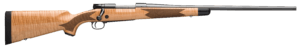 Winchester Repeating Arms 535218229 Model 70 Super Grade 264 Win Mag 3+1 26″ Free-Floating Barrel  Polished Blued Steel Receiver  Controlled Ejection  Gloss AAAA Maple Stock w/Ebony Forearm Tip & Shadowline Cheekpiece  Pachmayr Decelerator Recoil Pad