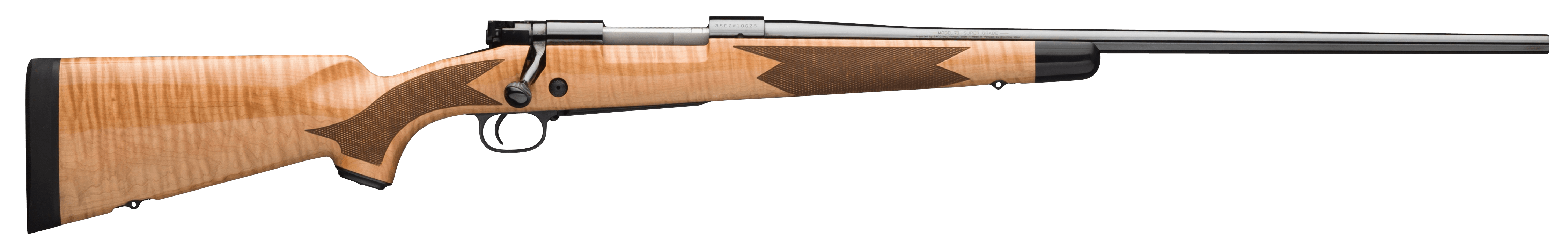 Winchester Repeating Arms 535218229 Model 70 Super Grade 264 Win Mag 3+1 26″ Free-Floating Barrel Polished Blued Steel Receiver Controlled Ejection Gloss AAAA Maple Stock w/Ebony Forearm Tip & Shadowline Cheekpiece Pachmayr Decelerator Recoil Pad Winchester Repeating Arms 535218229 Model 70 Super Grade 264 Win Mag 3+1 26″ Free-Floating Barrel Polished Blued Steel Receiver Controlled Ejection Gloss AAAA Maple Stock w/Ebony Forearm Tip & Shadowline Cheekpiece Pachmayr Decelerator Recoil Pad