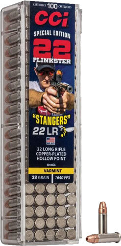 CCI 50100CC Stangers 22LR 32gr Copper Plated Hollow Point 100rd Box CCI 50100CC Stangers 22LR 32gr Copper Plated Hollow Point 100rd Box