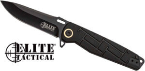 MC ELITE TACTICAL READINESS 3.5 DROP POINT FLDR BLK/BLK MC ELITE TACTICAL READINESS 3.5 DROP POINT FLDR BLK/BLK