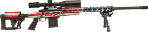 Howa HCRA72507USKMDT M1500 APC Chassis 6.5 Creedmoor 10+1 (3 Mags) 24″ Blued Heavy Barrel American Flag Cerakote 6 Position Luth-AR MBA-4 w/Aluminum Chassis Stock 4-16×50 Scope Includes Bipod and Grips Howa HCRA72507USKMDT M1500 APC Chassis 6.5 Creedmoor 10+1 (3 Mags) 24″ Blued Heavy Barrel American Flag Cerakote 6 Position Luth-AR MBA-4 w/Aluminum Chassis Stock 4-16×50 Scope Includes Bipod and Grips