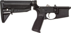 BCM LRGSTKMOD0BLK BCM Lower MOD 0 Multi-Caliber 7075-T6 Aluminum Black Synthetic Pistol Grip & Stock for AR-Platform