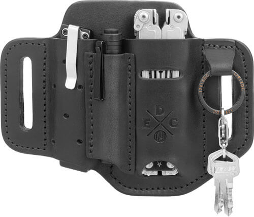 1791 Gunleather HDESSFBLKA EDC Heavy Duty Easy Slide OWB Black Leather Belt Slide Ambidextrous 1791 Gunleather HDESSFBLKA EDC Heavy Duty Easy Slide OWB Black Leather Belt Slide Ambidextrous