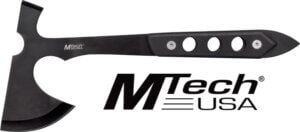 MC MTECH 10 TOMAHAWK W/SHEATH 5 BLACK BLADE G10 HANDLE MC MTECH 10 TOMAHAWK W/SHEATH 5 BLACK BLADE G10 HANDLE