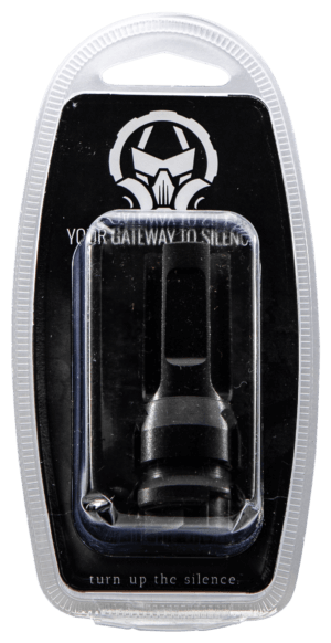 Dead Air DA301 Flash Hider  Black with 1/2″-28 tpi Threads & 2.70″ OAL for 5.56x45mm NATO Sandman Series  KeyMod Equipped Nomad-30 & Primal Suppressors