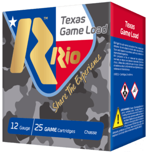 Rio Ammunition TG368TX Top Game Texas Game Load 12 Gauge 2.75″ 1 1/4 oz 8 Shot 25rd Box Rio Ammunition TG368TX Top Game Texas Game Load 12 Gauge 2.75″ 1 1/4 oz 8 Shot 25rd Box