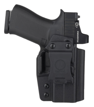 1791 Gunleather TACIWBG43XMOSBLKL Tactical Kydex IWB Black Kydex Belt Clip Compatible w/Glock 43/43X/43X MOS/48 Right Hand 1791 Gunleather TACIWBG43XMOSBLKL Tactical Kydex IWB Black Kydex Belt Clip Compatible w/Glock 43/43X/43X MOS/48 Right Hand