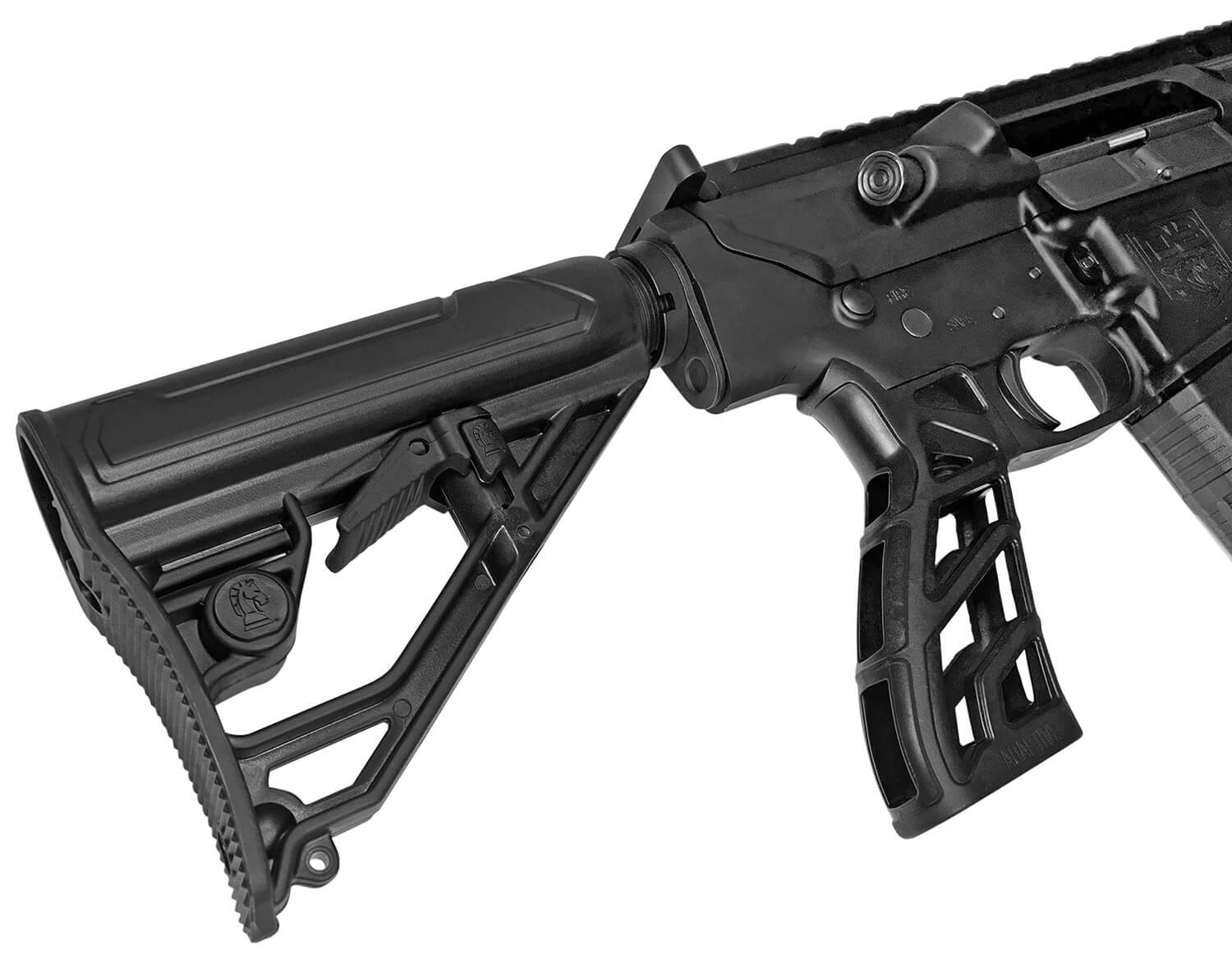 ADAPTIVE TACTICAL AT02013 EX Performance Lite Adj. Black Synthetic M4 Style Swivel Stud Fits AR-Platform (Mil-Spec Buffer Tubes) ADAPTIVE TACTICAL AT02013 EX Performance Lite Adj. Black Synthetic M4 Style Swivel Stud Fits AR-Platform (Mil-Spec Buffer Tubes)