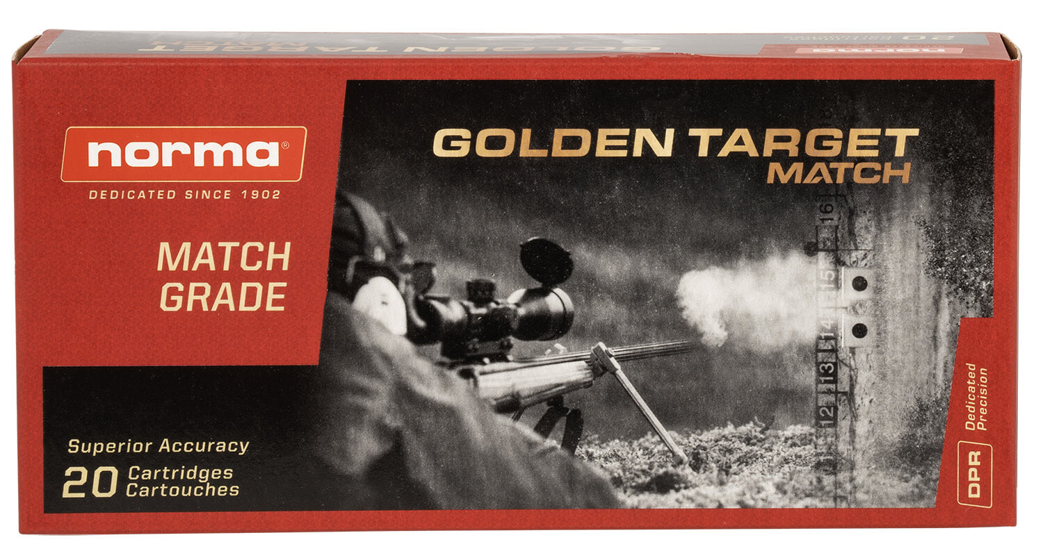 Norma Ammunition 10166462 Dedicated Precision Golden Target Match 6.5 PRC 143 gr Hollow Point Boat Tail 20rd Box Norma Ammunition 10166462 Dedicated Precision Golden Target Match 6.5 PRC 143 gr Hollow Point Boat Tail 20rd Box