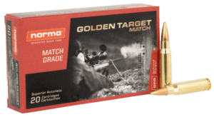 Norma Ammunition 10177432 Dedicated Precision Golden Target Match 308 Win 168 gr BTHP 20rd Box Norma Ammunition 10177432 Dedicated Precision Golden Target Match 308 Win 168 gr BTHP 20rd Box