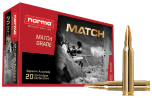 Norma Ammunition 10157692 Dedicated Precision Golden Target Match 223 Rem 69 gr Boat Tail Hollow Point 20rd Box