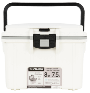 PELICAN 8Q-1-WHTGRY 8QT ELITE COOLER WHT/GRY PELICAN 8Q-1-WHTGRY 8QT ELITE COOLER WHT/GRY
