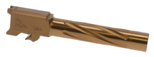Rival Arms RARA20S201C Precision V1 Drop-In Barrel 9mm Luger 4.25″ Bronze PVD Finish 416R Stainless Steel Material for S&W M&P (Except for M2.0)