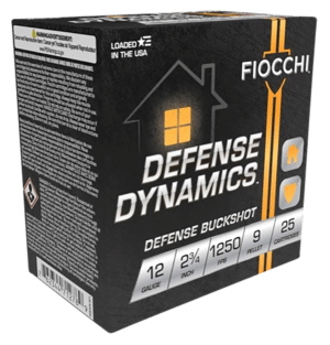 Fiocchi 12EX9P Defense Dynamics Defense Buckshot 12Gauge 2.75″ 25rd Box