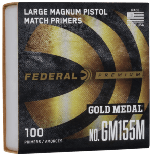 Federal GM155M Gold Medal Premium Large Pistol Mag Multi Caliber Handgun 1000 Per Box