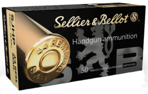 Sellier & Bellot SB44C Handgun 44 Rem Mag 240 gr Semi Jacketed Hollow Point 50rd Box/ 12 Case Sellier & Bellot SB44C Handgun 44 Rem Mag 240 gr Semi Jacketed Hollow Point 50rd Box/ 12 Case