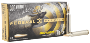 Federal P300WBCH1 Premium  300WinMag 185gr Berger Hybrid Hunter 20rd Box
