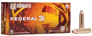 Federal F450BMFS1 Fusion  450Bushmaster 260gr Bonded Soft Point 20rd Box