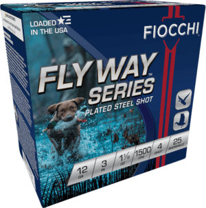 Fiocchi 123ST4 Flyway  12Gauge 3″ 1 1/8oz 4Shot 25rd Box