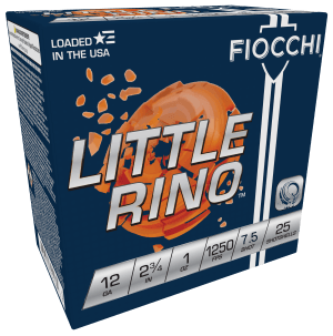 Fiocchi 12TX75 Exacta Target Little Rino 12Gauge 2.75" 1oz 7.5Shot 25rd Box
